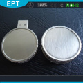 Forma de moneda de plata impulsión promocional del palillo del flash del USB (EM213)